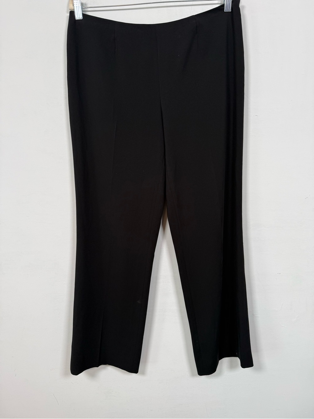 Les Copains Black Straight Leg Size Zip Pants, Size 46 (US 10), Great Condition